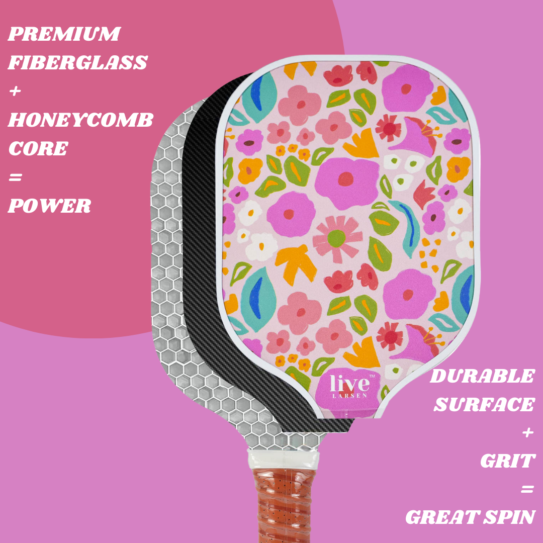 The Pink Dink: Premium Fiberglass Honeycomb Core Pickleball Paddle