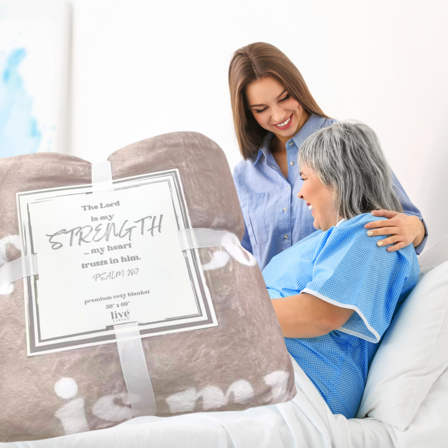 Strength Psalm Scripture Blanket