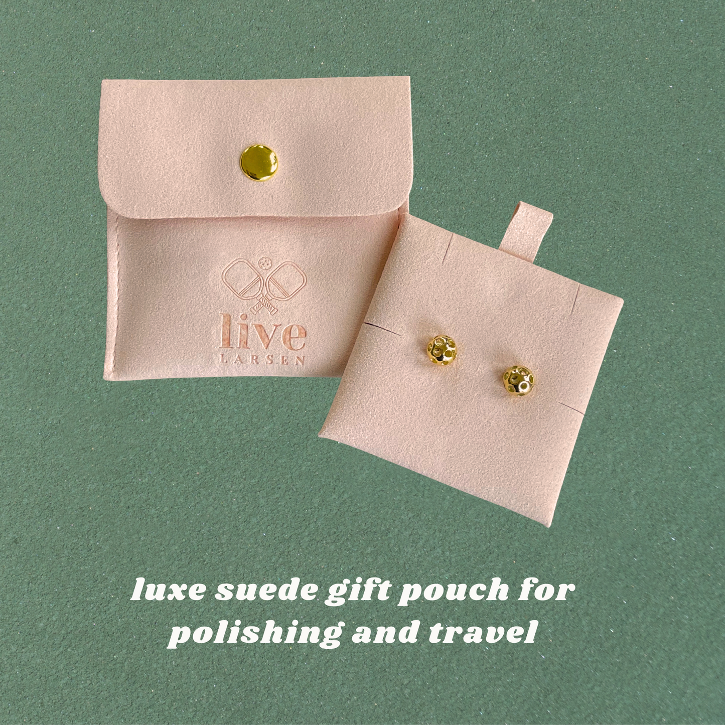 Pickleball Gold 18kt Earrings