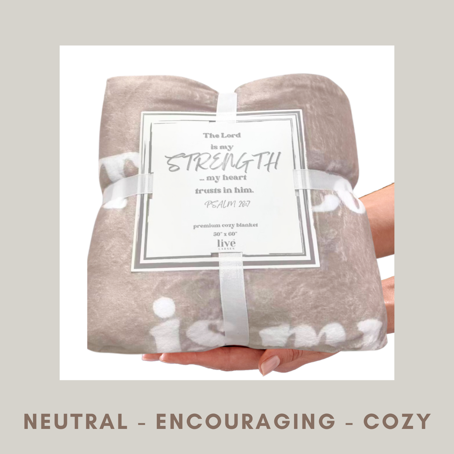 Strength Psalm Scripture Blanket
