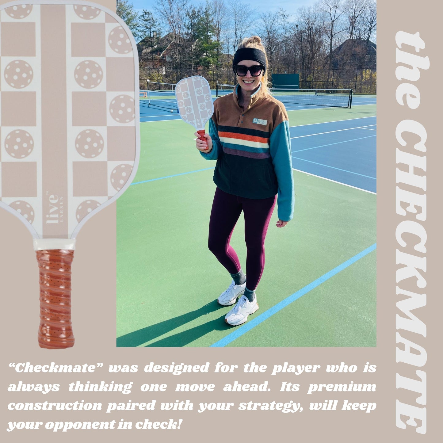 Checkmate: Premium Fiberglass Honeycomb Core Pickleball Paddle