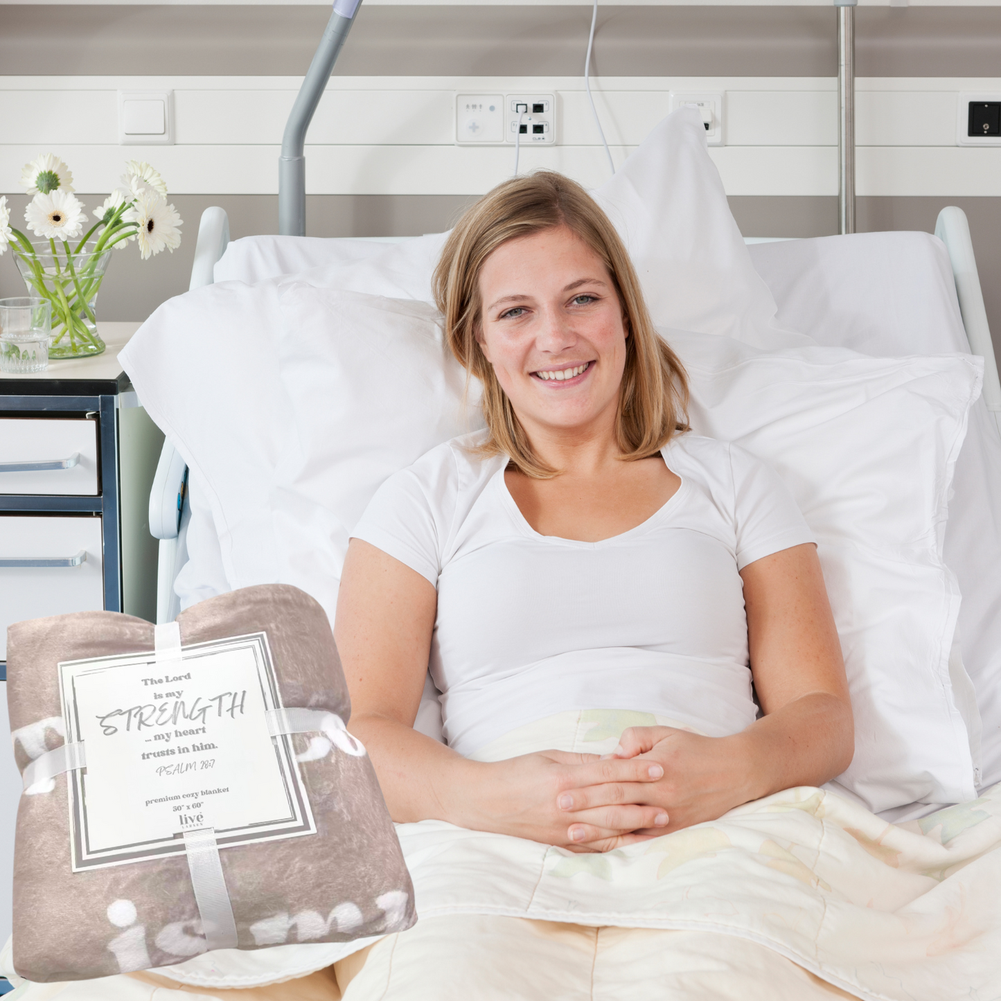 Strength Psalm Scripture Blanket