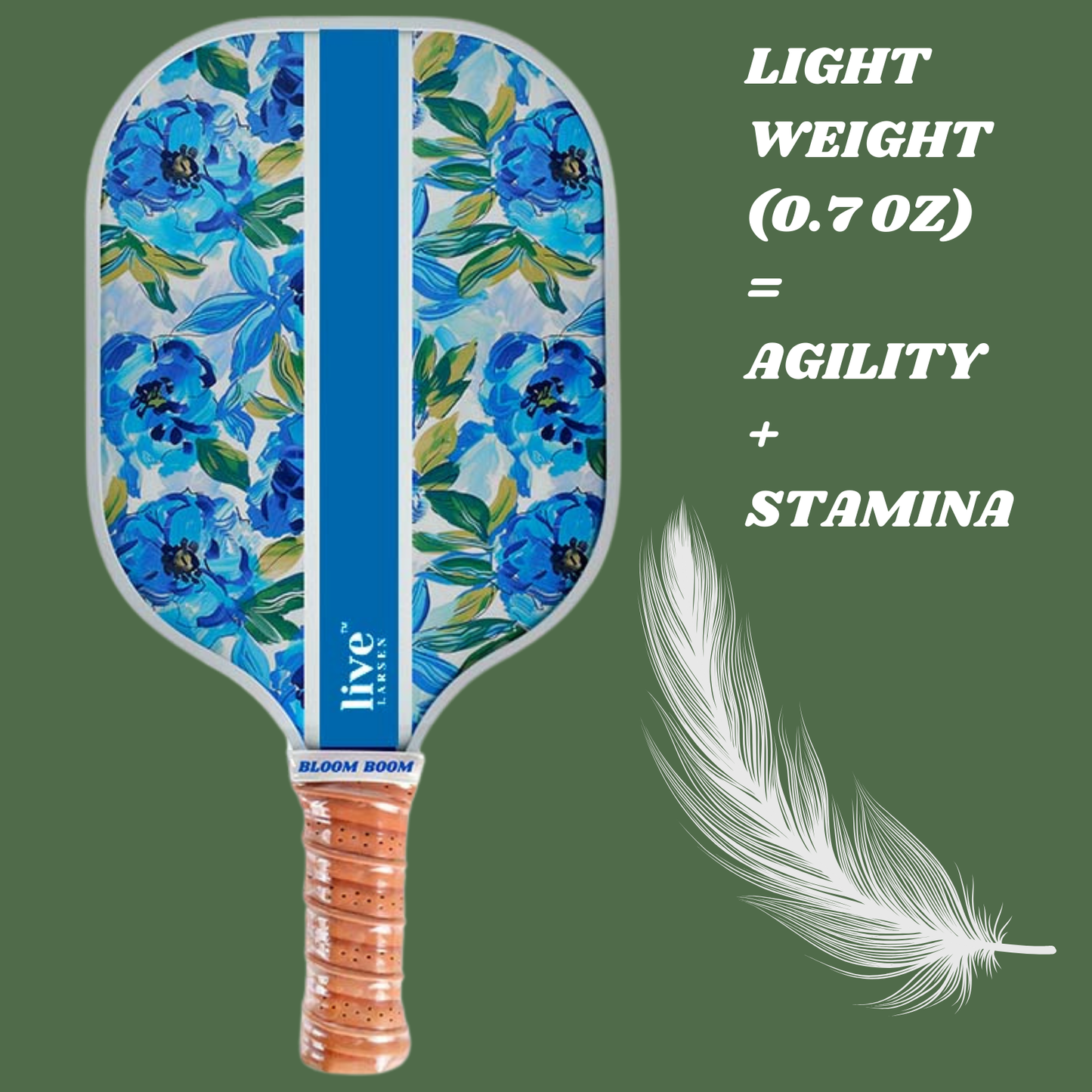 The Bloom Boom: Premium Fiberglass Honeycomb Core Pickleball Paddle