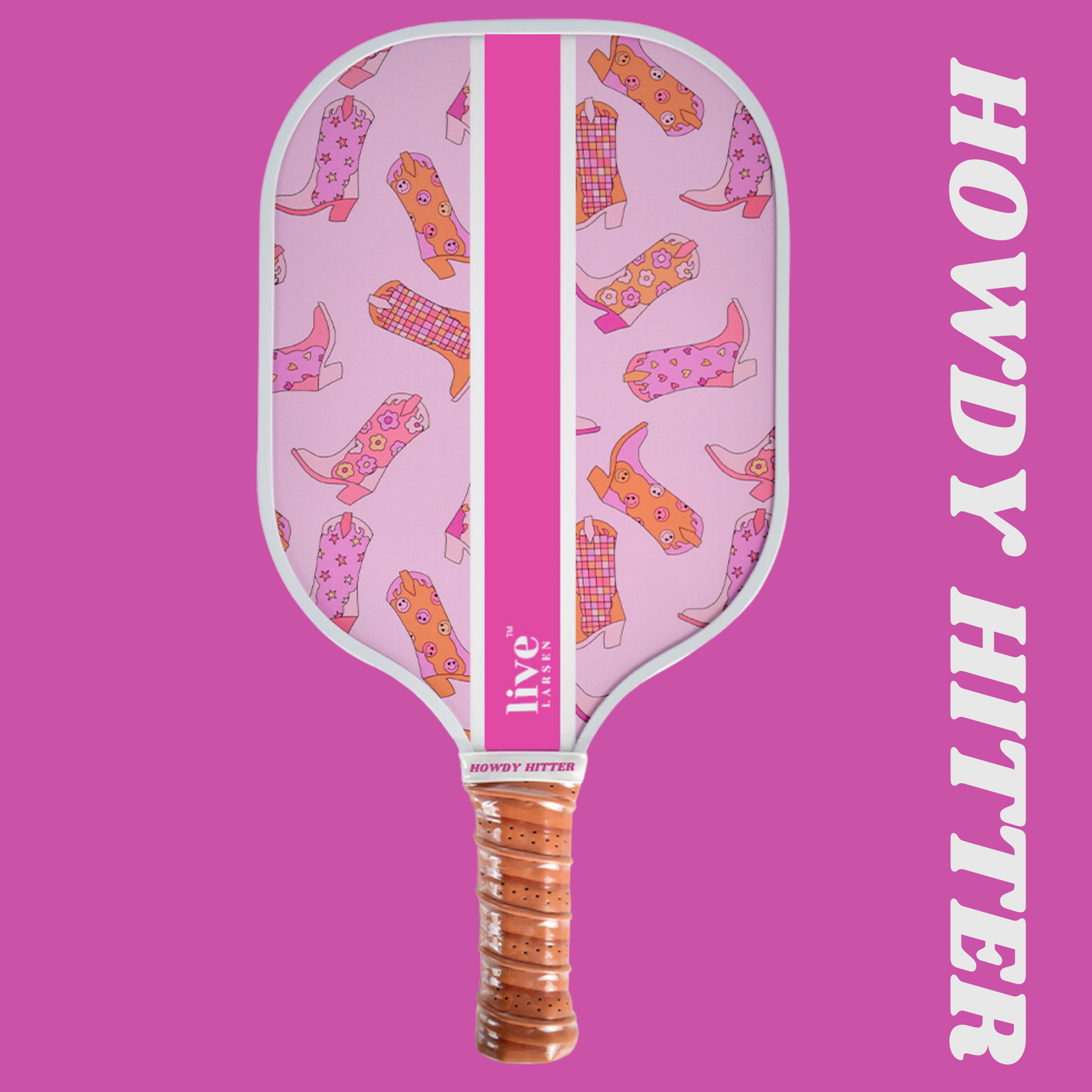 The Howdy Hitter: Premium Fiberglass Honeycomb Core Pickleball Paddle