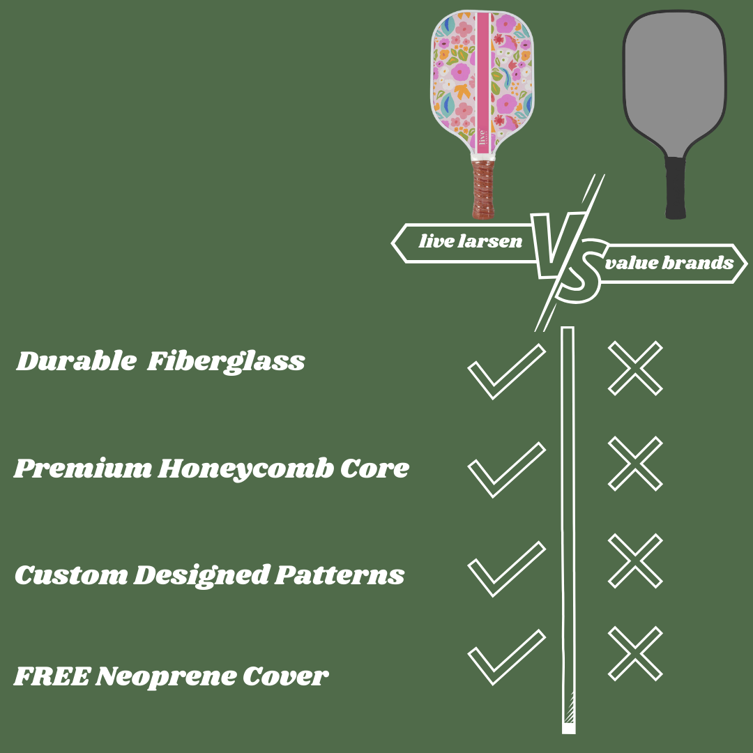 The Pink Dink: Premium Fiberglass Honeycomb Core Pickleball Paddle